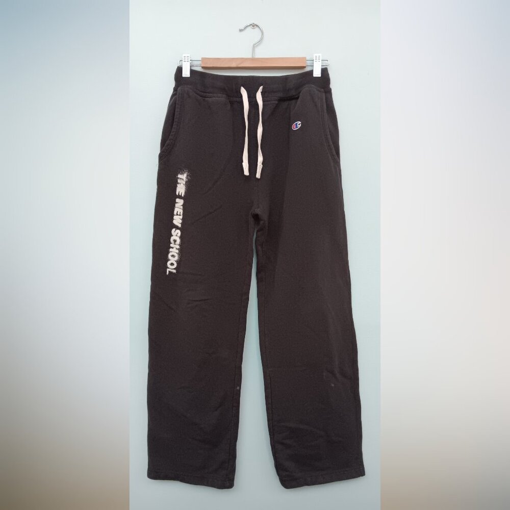 Champion Women's The New School Straight Leg Sweatpants Charcoal S